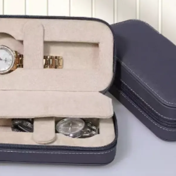 Bolsa de reloj de calidad y moda con diferentes estilos, con exterior de cuero sintético (PU) e interior de terciopelo photo-5