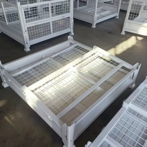 Steel Turnover Box Manufacturer Wholesale, Stackable and Foldable Grid Box Material From the Source Factory photo-4