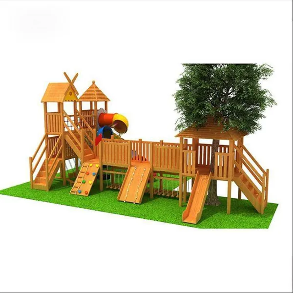 Large Outdoor Slide for Kindergartens, Outdoor Wooden Combination for Children, Amusement Facilities for Communities and Parks, Xinshengmei photo-4