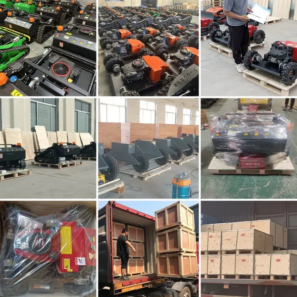 CE Verified Industrial Grade 4-Stroke 800mm Self Propelled Remote Controlled Slasher Mower With Gasoline Engine photo-6