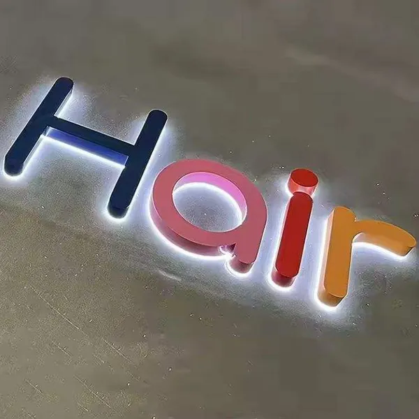 3d Logo Light Sign Board Indoor_outdoor Standing Frontlit Led Letters For Advertising Manufactured Outdoor Advertising