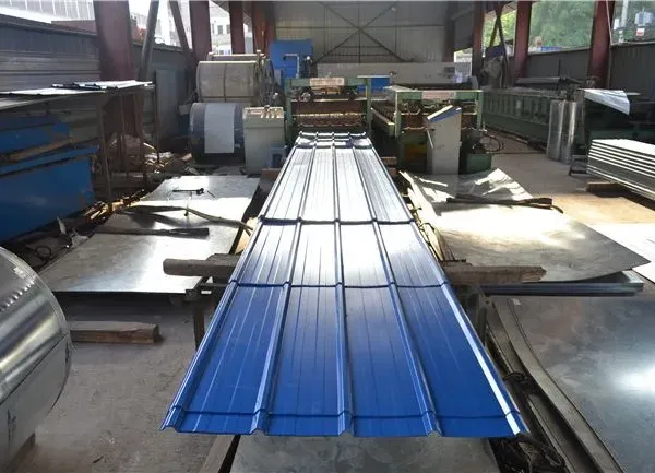 Color-Coated Corrugated Sheet 0.6mm Thickness SGLCC Material 5.0m Length Roof Tile