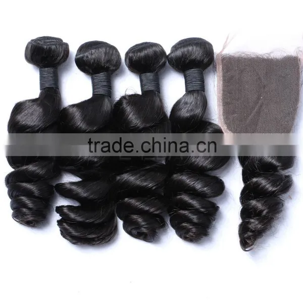 Wholesale Hair Accessories Virgin Hair Bundles With Lace Closure photo-2
