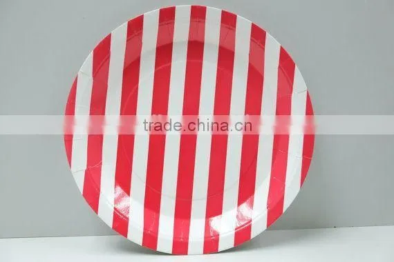 Happy Party Products Supplies Fancy Party Paper Plates,Round Paper Dish photo-2