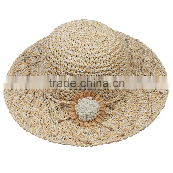 Handmade New Custom Short Birm Straw Boater Hat photo-3