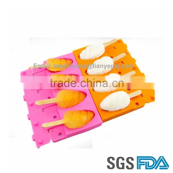 Delicious Ice Cream Tray Silicone Popsicle Mould Container photo-2