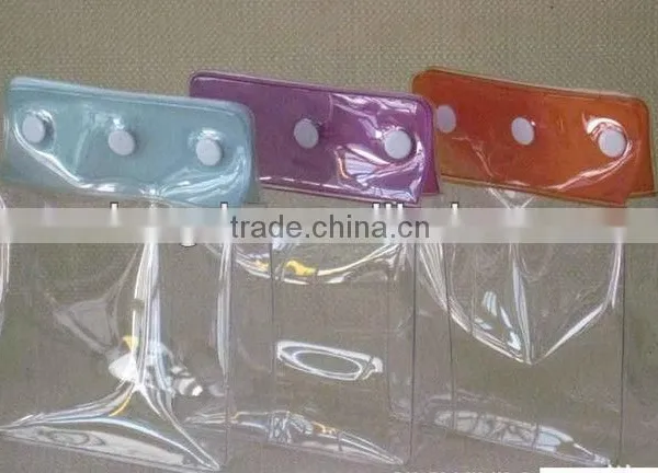 clear pvc plastic with snap button