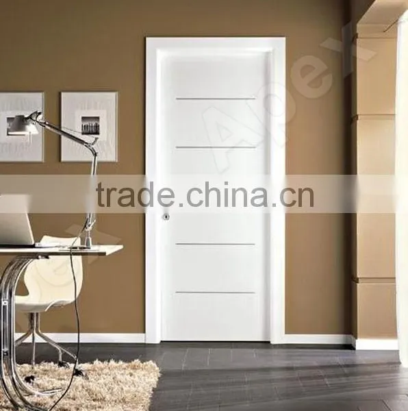 White Primed PVC Door Panel Veneer Door Flush Doors Design photo-2