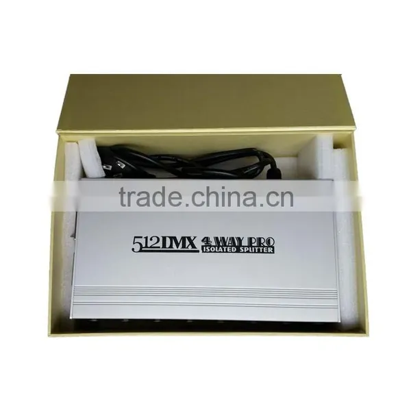 Stage Equipment 4way DMX512 Signal Amplifier / Wireless DMX512 Amplifier Distributor / 4 ROAD DMX512 Signal Amplifier
