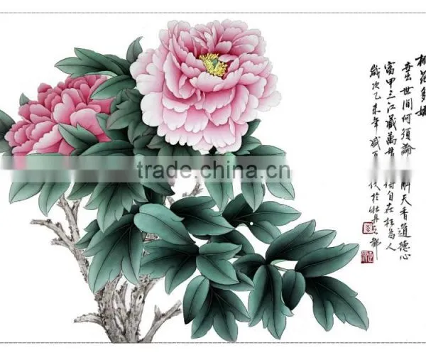 High Quanlity Home Decor Wall Hanging Flower Painting Custom photo-4