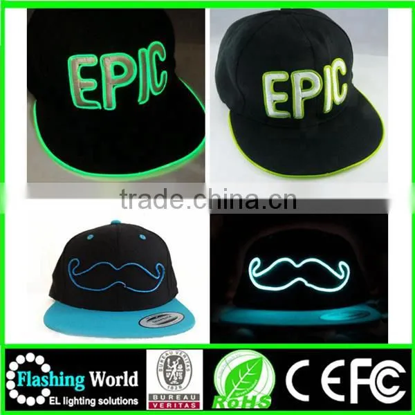 High Quaity EL Wire Cap,Led Wire Cap.light up Cap photo-2