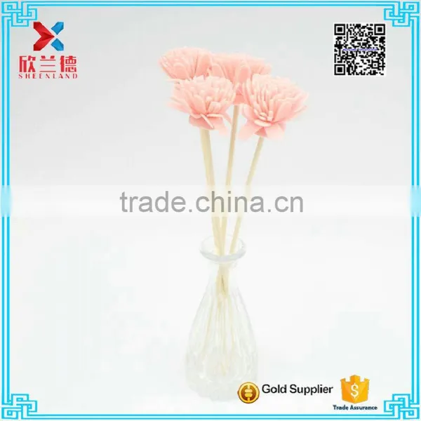 Pink Color Sola Flower Fragrance Diffuser With Rattan Stick photo-2