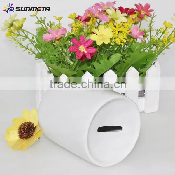Wholesale White Ceramic Piggy Bank High Qualtiy 11oz White Money Box photo-3