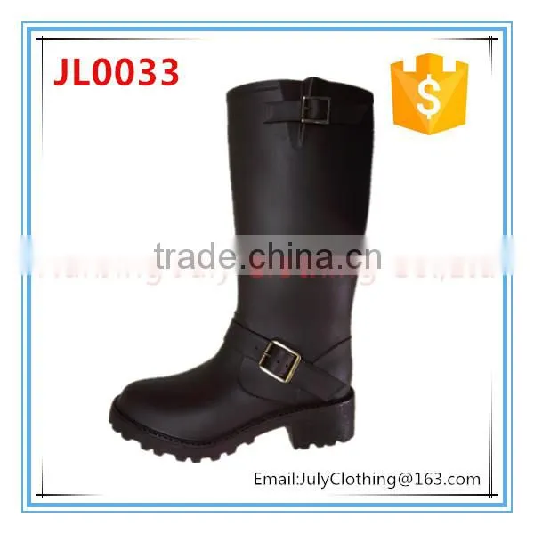 New Fashion Ladies Women England Style Long Arm Green Rain Gum Boots photo-5