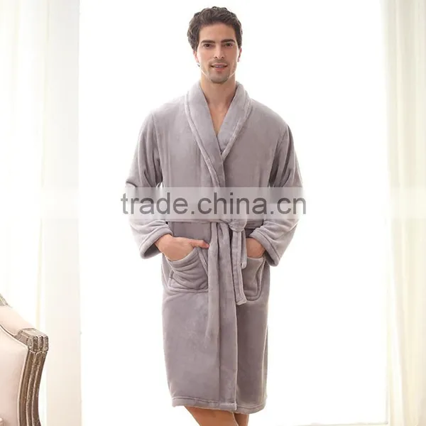 Autumn Winter New Flannel Robes Lovers Sleepwear Women Men Warm Dressing Gown Bathrobe Coral Fleece Robe Femme Camison Mujer photo-5