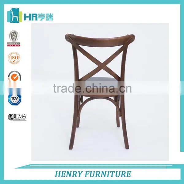 Solid Bentwood Dining Cross Back Chair photo-4
