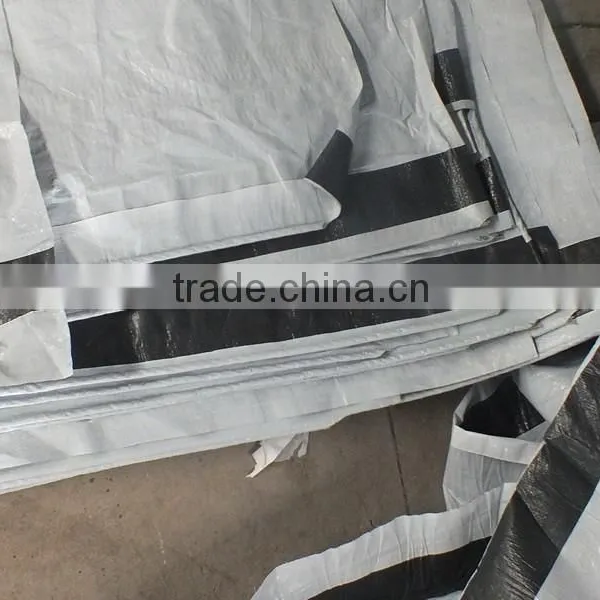 2015 Promotional Camping Tarp Tent Material for Sale Black Striped Tarpaulin Fabric photo-2