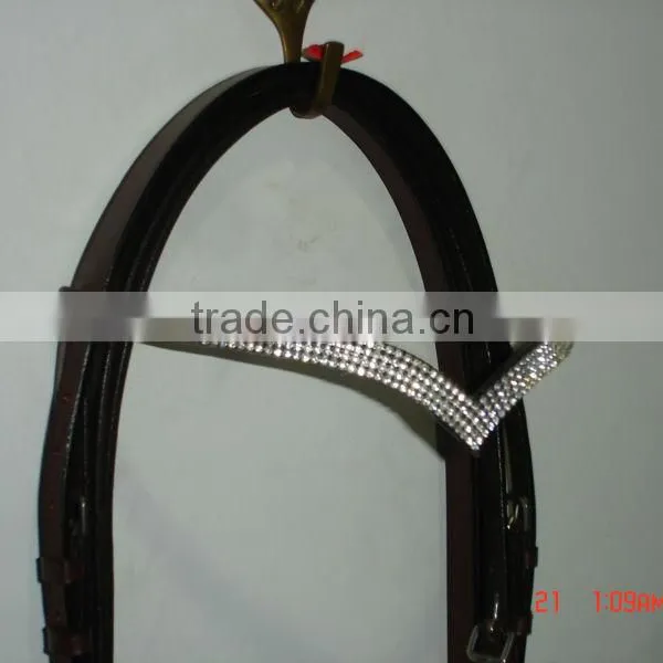 Leather Crystal Browband