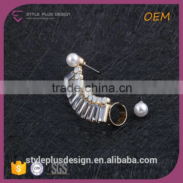 E78067I01 Korea Animal Sex With Ladies Cute Fashion Jewelry Earring Stainless Steel Latest Design Of Pearl Earrings photo-3