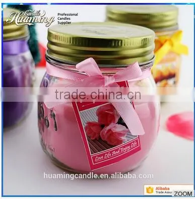 Wholesale Eco-friendly Scented Glass Jar Soy Candles With Various Colors photo-4