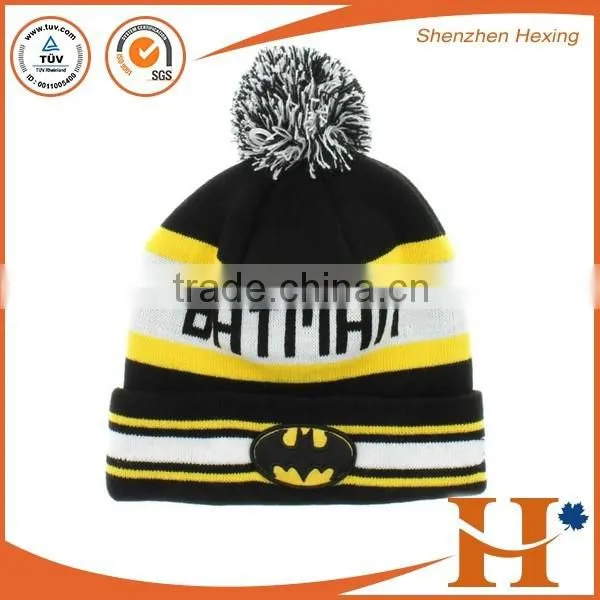 2016 Cheap Wholesale Full Graphic Custom Pom Beanie for Woman photo-5