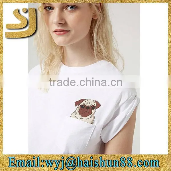 Slim Fit Pug Pocket Tee by Tee & Cake photo-4