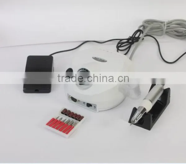 Professional Nails Salon Manicure Red Electric Nail Drill File Machine 30000 Rpm photo-2