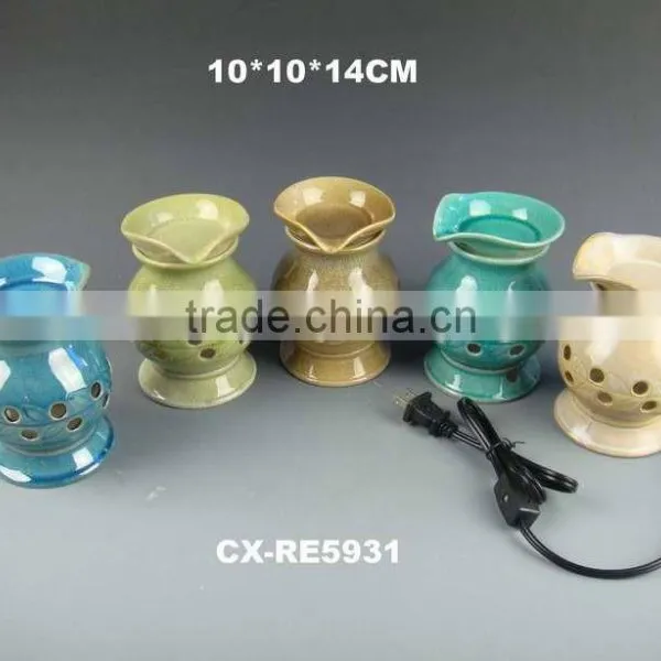 Porcelain Aroma Oil Burner Plate Electric Wax Warmer Without Bulb photo-4