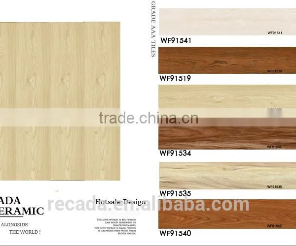 Non Slip Ceramic Wood Rustic Porcelain Floor Tile 15X90