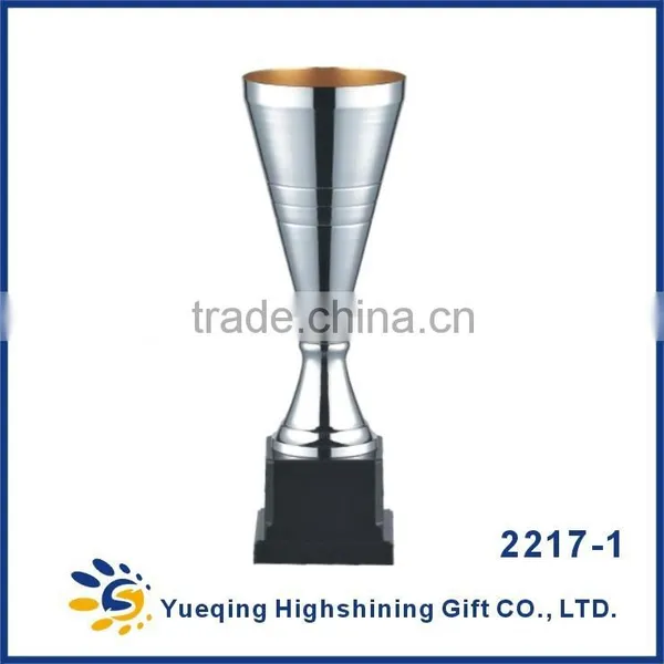 Wholesale Custom Metal Trophy Base Craft Trophy Models Silver Trophy Award Memento Golden Souvenir 2317-1 Metal Trophy Cup photo-2