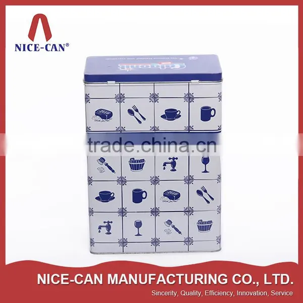 Factory Custom Bulk Sale Food Grade Packing Tin Box Empty Tea Tin Can photo-2
