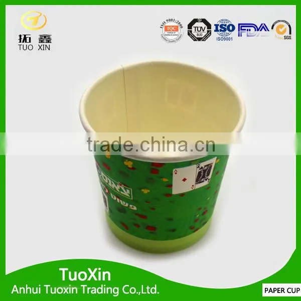 Green Color Squat 6oz Paper Cup for Ice Cream photo-6