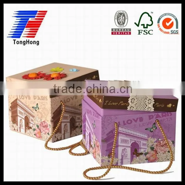 Custom Exquisite High Quality Elegant Jewellery Box Ring Box Pink Gift Box Wth Reasonable Price photo-3