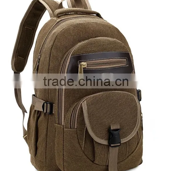 Custom Vintage Canvas Leather MenTravel Bag photo-2