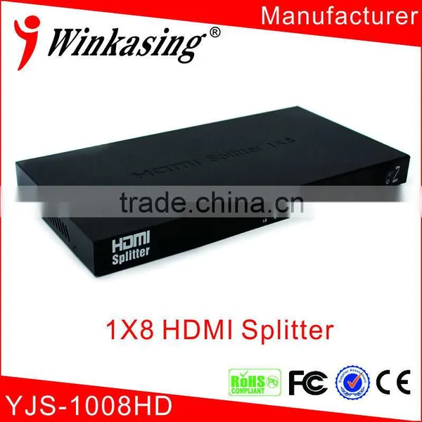 High Quality Full HD 1x8 Hdmi Splitter to Hdmi and Component