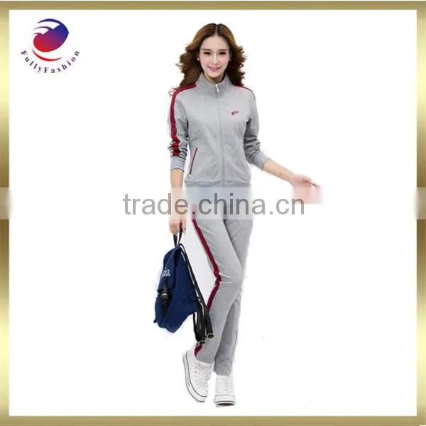 Women Cotton Polyester Sports Suits Sweatshirt Sets