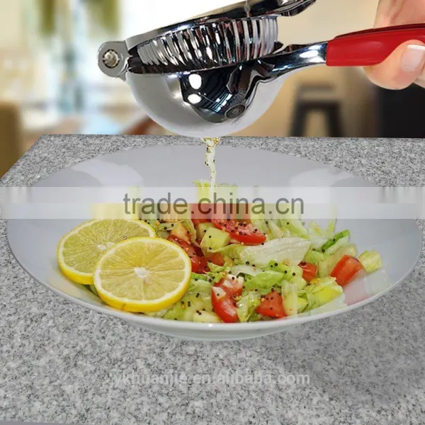 Premium Quality Stainless Steel Lemon Squeezer With Silicone Handles Red Green and Black photo-3
