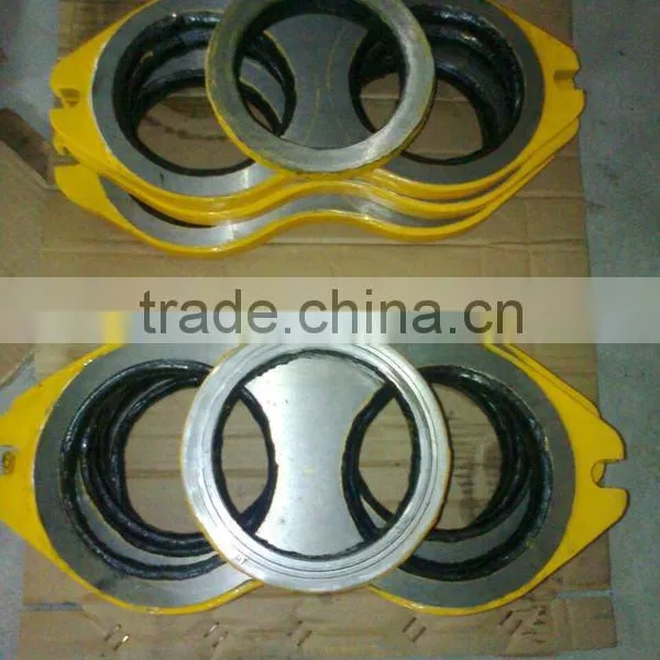 Concrete Pump Wear Plates / Spectacle Plate And Cutting Ring In China