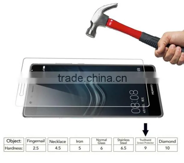 2.5D, 0.3mm Glass Film for Huawei p9 Lite Tempered Glass Screen Protector Sample Free photo-2