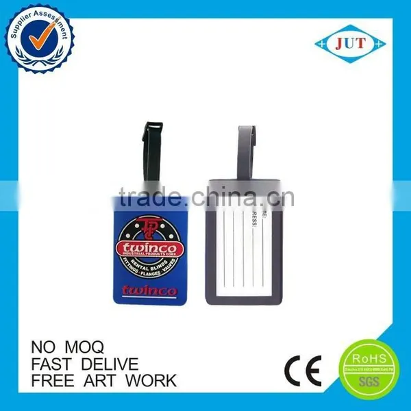 Promotion Wholesale Shaped Custom Logo Cheap Bulk Soft PVC Luggage Tag