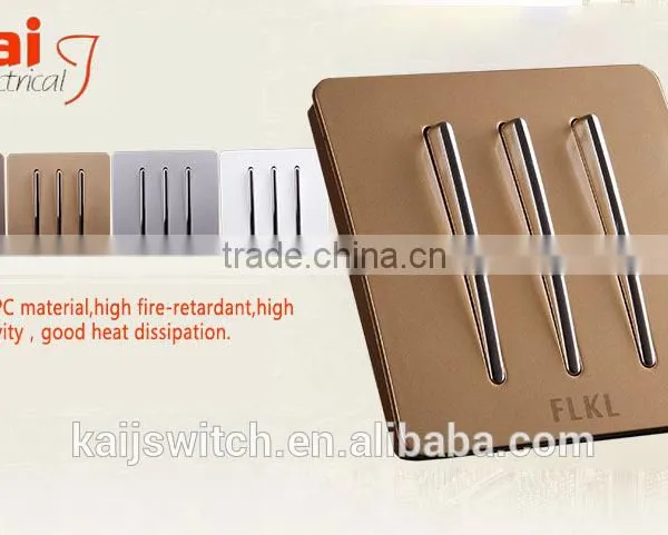 Home Electrical 3 Gang One Way or Two Way Piano Switch photo-3