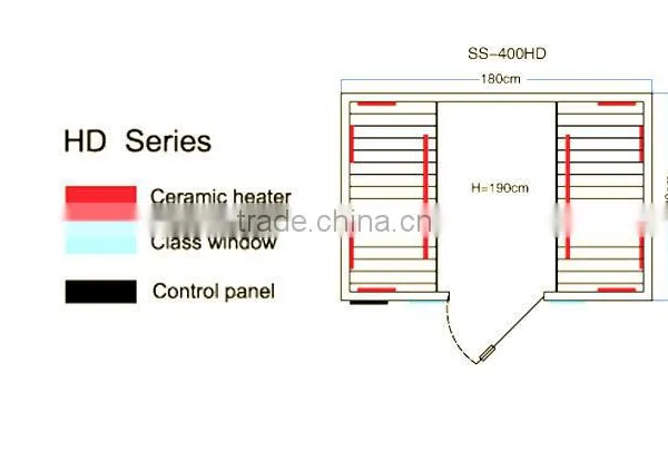 Easy Installation Infrared Steam Sauna Cabin and Sauna Room for Commerical(CE/ISO) photo-5