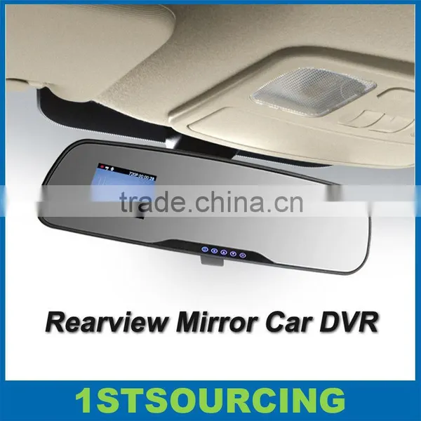Rearview Mirror Car DVR , Car Black Box Camera