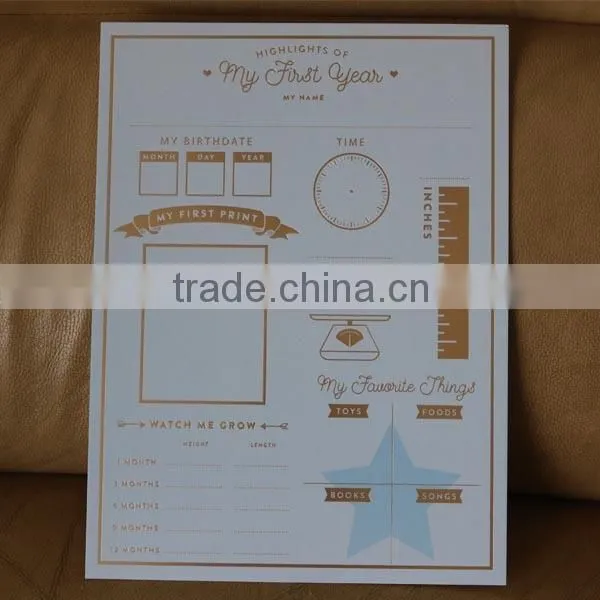 1.4mm Thickness Paper Photo Frame Backing Board for Furniture With Printing Words