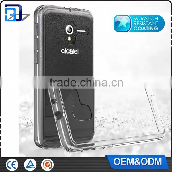 Amazon Hot Sale Anti Scratch Acrylic Clear PC Back + TPU Bumper Phone Cover For Alcatel Stellar Tru Clear Case Paypal Accept photo-3