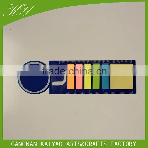 Different Shape Sticky Note Pad With Plastic Rule for Office&school photo-2
