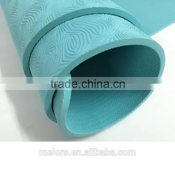Melors 2016 New TPE Yoga Mat Custom Logo TPE Yoga Mat OEM Wholesale Custom Label TPE Yoga Mat For Fitness photo-3
