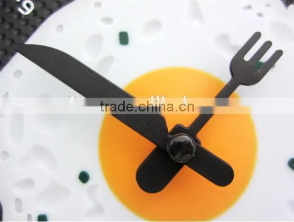 Creative Frying Egg Wall Clock/ Pan Shaped Wall Clock photo-3