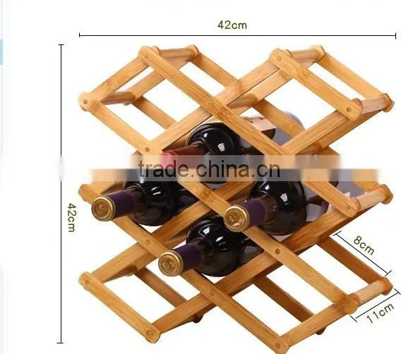 Easy Install Wood Sexy Wine Holder Capacity 8 Bottles photo-2