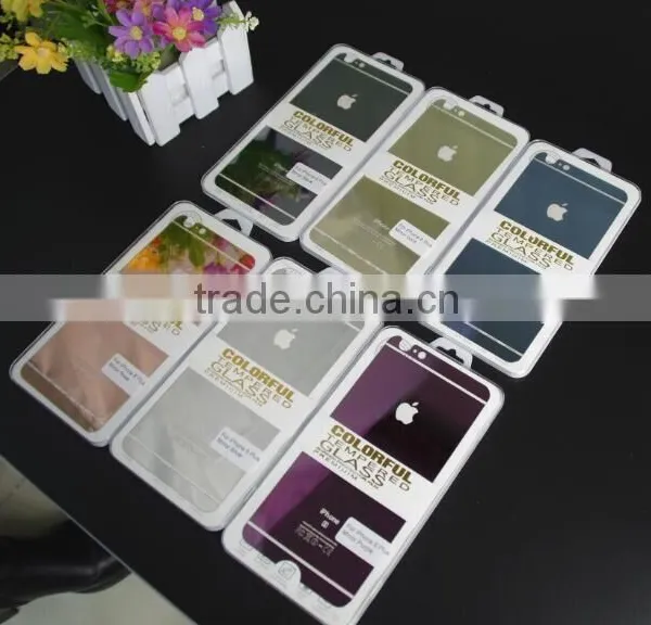 9H 0.3mm Color Tempered Glass Full Back Front for Iphone 7 7 Plus Screen Protector Shenzhen Wholesale photo-2